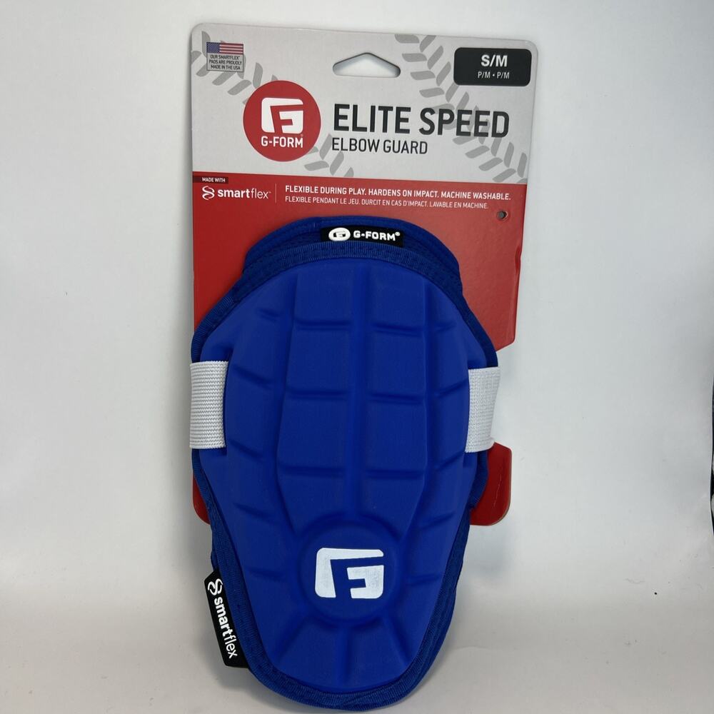 G-Form Elite Speed Baseball Batter's Elbow Guard Royal Blue Small Medium S/M